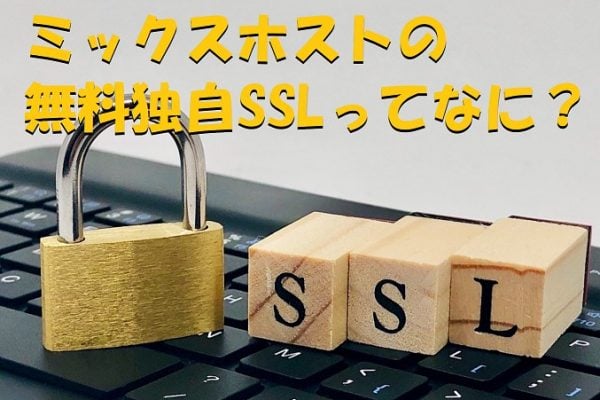 ミックスホストの無料独自SSLって何？データを暗号化するとどうなる？